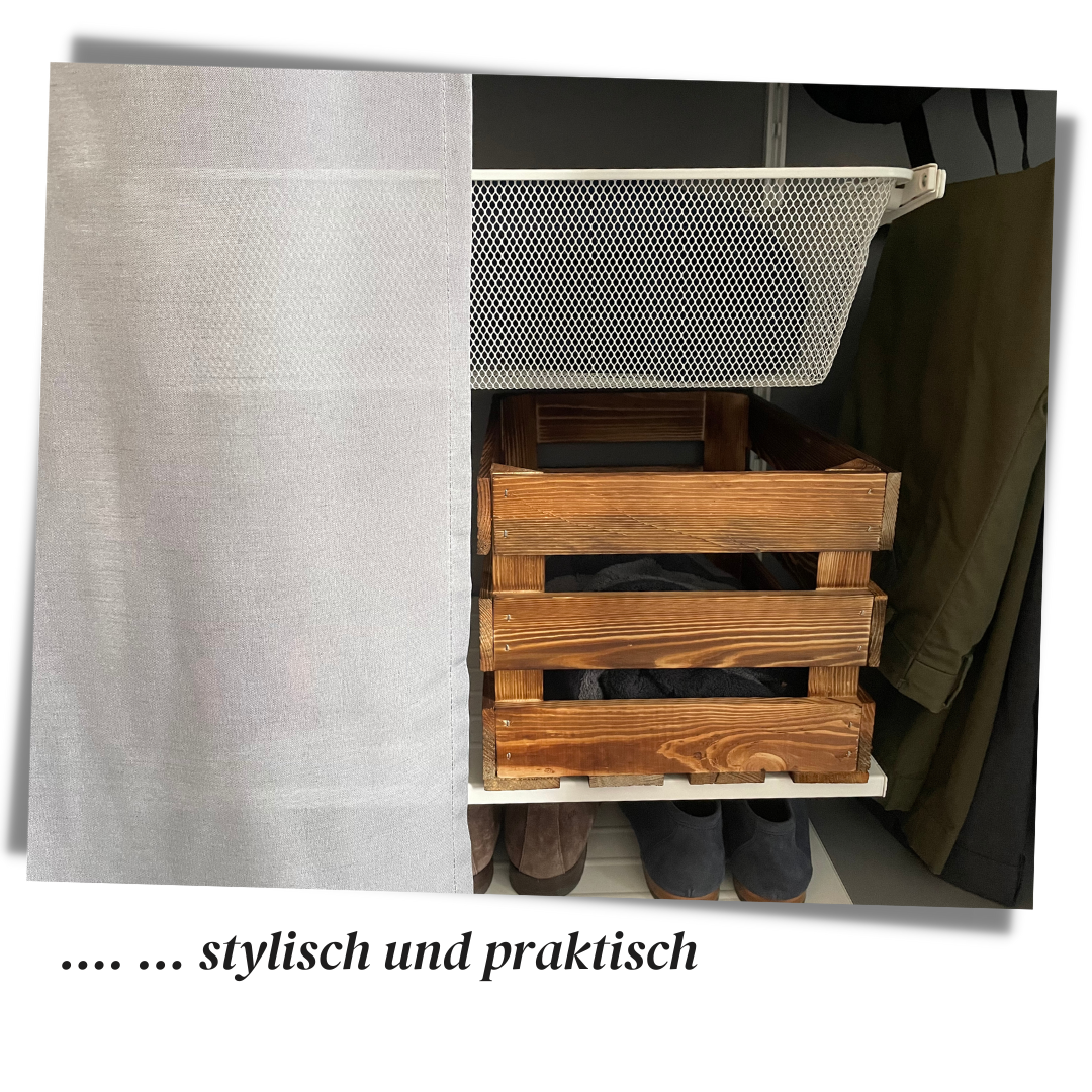 Geflammte Weinkiste - Holzkiste | Premium Qualität: Geflammt + Geschliffen + mit Leinöl versiegelt | L